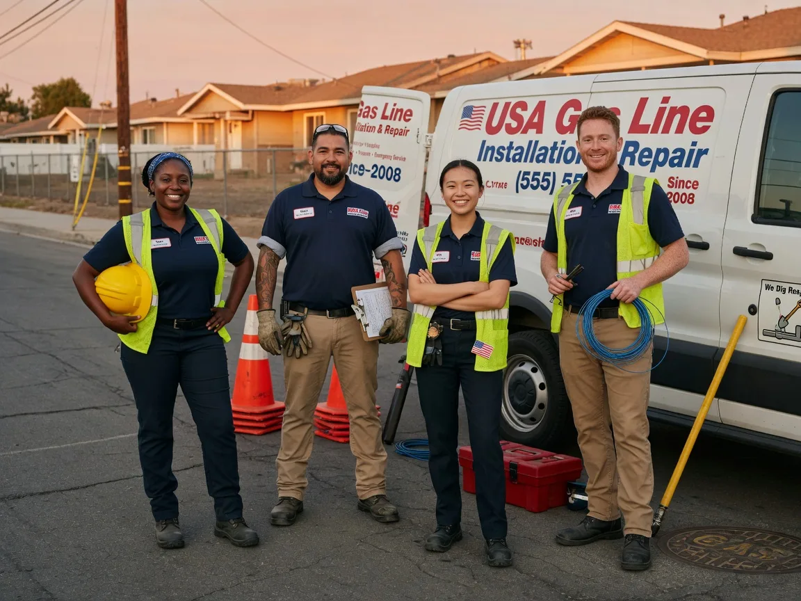 Gas Line Installation company in Potts Camp, MS